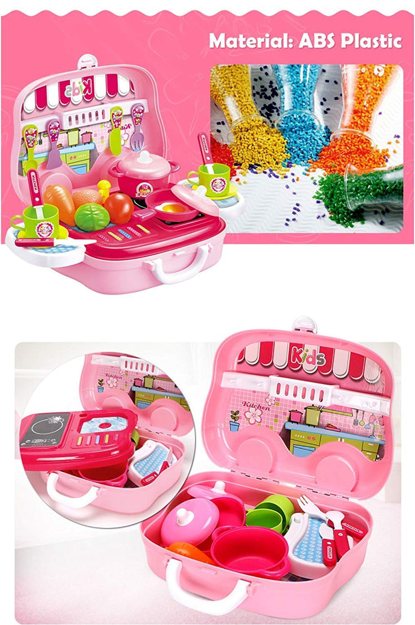 6th product image for Kitchen Set for Kids Girls - DIY Luxury Pretend Play Set - BachcheCompany.com