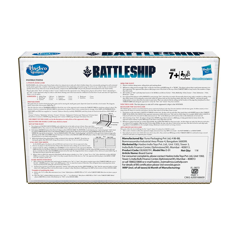 Preview image 8 for Battleship Board Game: Classic Strategy for Kids Ages 7+