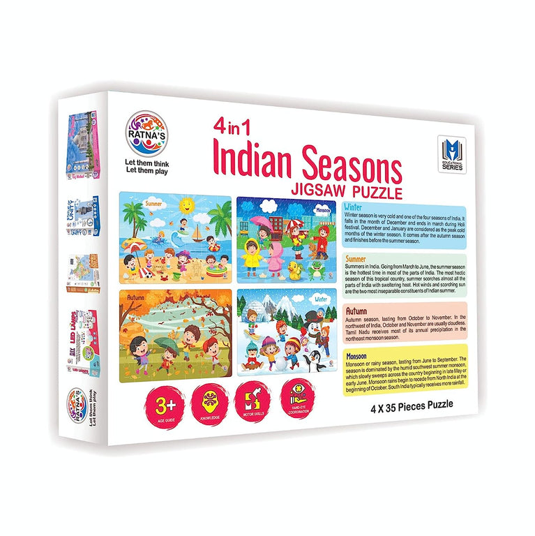 Preview image 20 for 4-in-1 Indian Seasons Jigsaw Puzzle for Kids