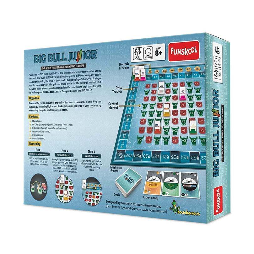 5th product image for Big Bull Jr. Stock Market Trade Game for Kids 8+ - BachcheCompany.com