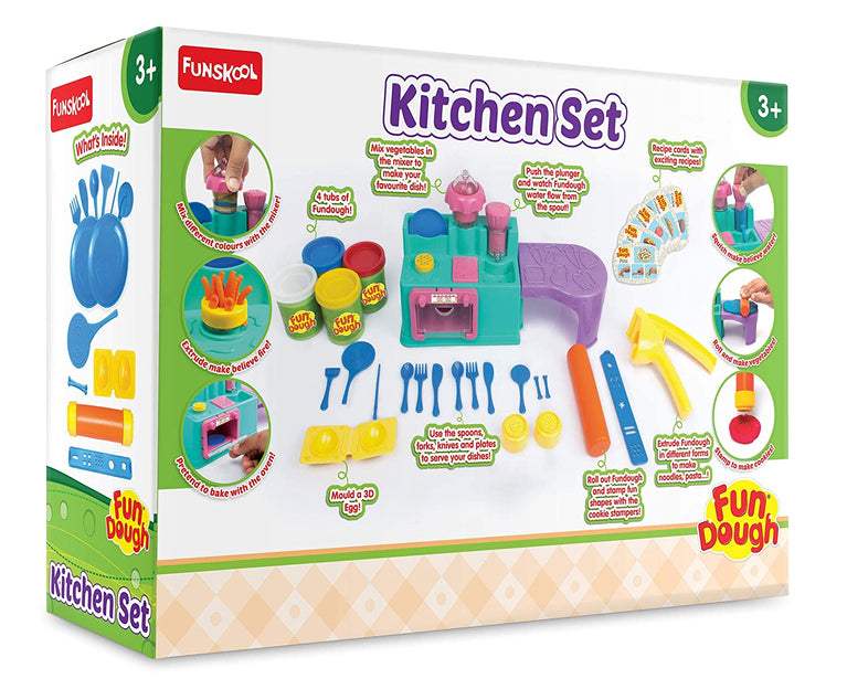 Preview image 5 for Fundough Kitchen Set - Cutting and Moulding Playset 3+