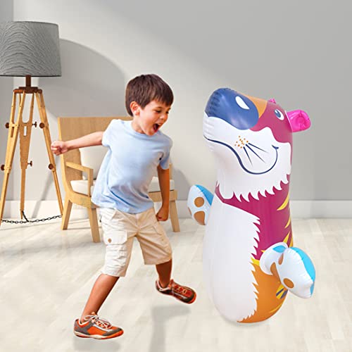Preview image 9 Product Image for - BC9046648389945 for 3D Inflatable Tiger Punching Bag for Kids - Water and Air Base Toy for Toddlers!