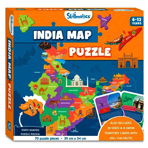 Preview image 8 Product Image for - BC9046862758201 for Explore India with Skillmatics Puzzle - 70 Pieces