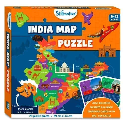 8th product image for Explore India with Skillmatics Puzzle - 70 Pieces - BachcheCompany.com