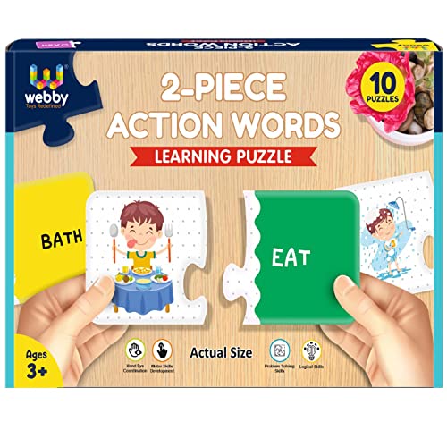 Preview image 1 Product Image for - BC9046999171385 for Action Word Learning Pack: Montessori Puzzle Toys for 3 Year Olds