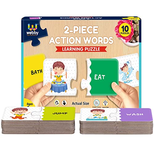 Preview image 5 Product Image for - BC9046999171385 for Action Word Learning Pack: Montessori Puzzle Toys for 3 Year Olds