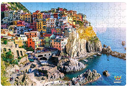 2nd product image for Discover the Beauty of Cinque Terre: 252-Piece Jigsaw Puzzle - BachcheCompany.com