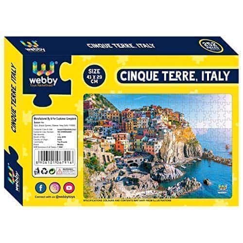 5th product image for Discover the Beauty of Cinque Terre: 252-Piece Jigsaw Puzzle - BachcheCompany.com