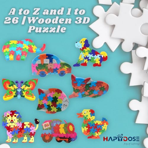 Preview image 9 Product Image for - BC9047032856889 for Wooden Butterfly Puzzle for Toddlers - A to Z and 1 to 26