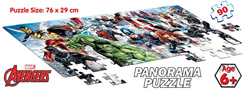 4th product image for Marvel Avengers 90-Piece Panorama Jigsaw Puzzle for Kids - Age 6+ - BachcheCompany.com