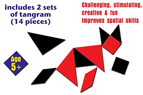 4th product image for Fun and Educational Tangram Puzzle for Kids | Age 5+ - BachcheCompany.com