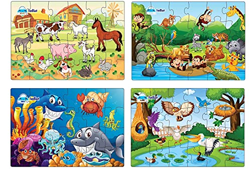 Preview image 1 Product Image for - BC9047060775225 for Animal and Bird Jigsaw Set - Kids Puzzles (96 pcs)