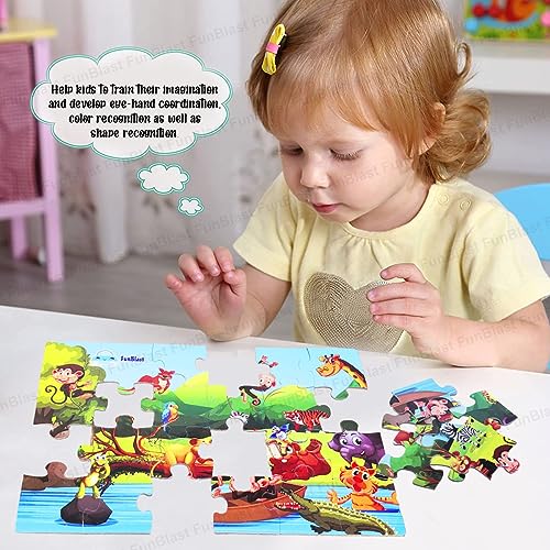 Preview image 7 Product Image for - BC9047060775225 for Animal and Bird Jigsaw Set - Kids Puzzles (96 pcs)