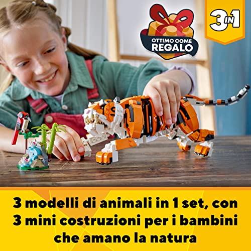 Preview image 2 Product Image for - BC9047212556601 for Build a Majestic Tiger with LEGO - 755 Pieces