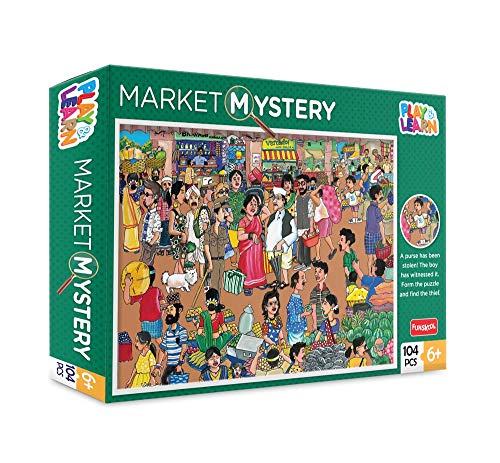 Preview image 1 Product Image for - BC9047465460025 for Funskool Play and Learn Market Mystery Puzzle | 104 Pieces