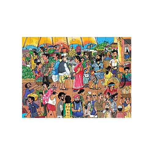 4th product image for Funskool Play and Learn Market Mystery Puzzle | 104 Pieces - BachcheCompany.com