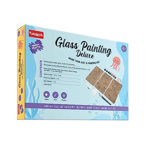 6th product image for Create a Colourful Wall Hanging - Funskool Handycrafts Glass Painting Deluxe Kit - BachcheCompany.com