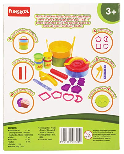Preview image 3 Product Image for - BC9047734878521 for FunDough Lunch Box: Shaping and Sculpting Playset - Multi-Colour