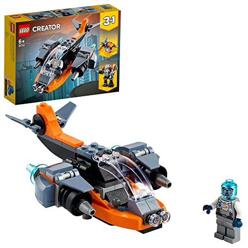 Preview image 1 Product Image for - BC9047774396729 for Build and Play with LEGO Creator Cyber Drone - 3-in-1 Building Kit