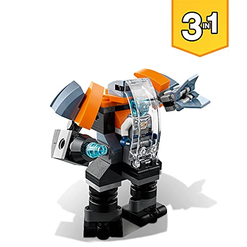 4th product image for Build and Play with LEGO Creator Cyber Drone - 3-in-1 Building Kit - BachcheCompany.com