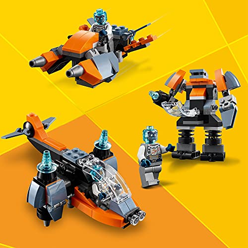 Preview image 5 Product Image for - BC9047774396729 for Build and Play with LEGO Creator Cyber Drone - 3-in-1 Building Kit