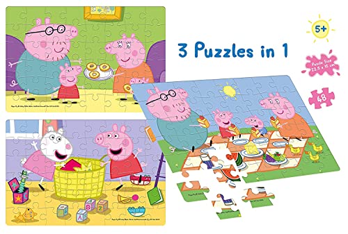 4th product image for 48-Piece Peppa Pig Puzzles for Kids | Ages 5+ - BachcheCompany.com