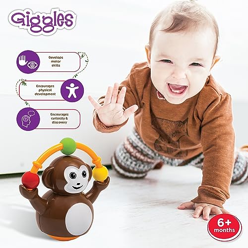 Preview image 4 Product Image for - BC9048816877881 for Funskool Giggles Push n Crawl Monkey: Tummy Time Toy