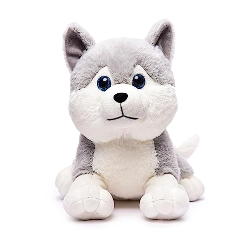 Preview image 6 Product Image for - BC9048875630905 for Plush Husky Dog Stuffed Animal - 35cm Grey