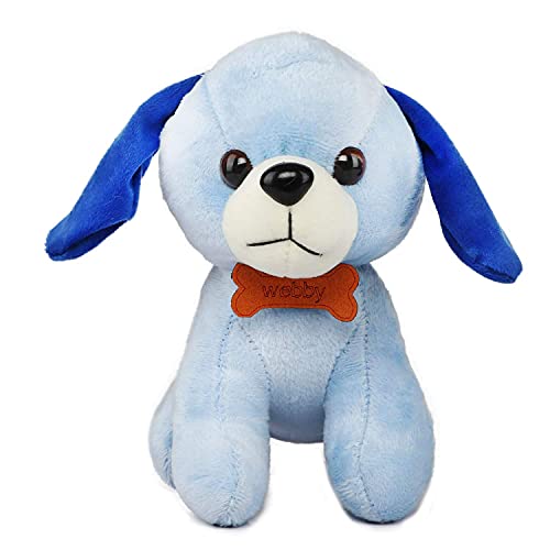 2nd product image for Adorable Webby Soft Animal Plush Dog Toy - 20cm Blue - BachcheCompany.com