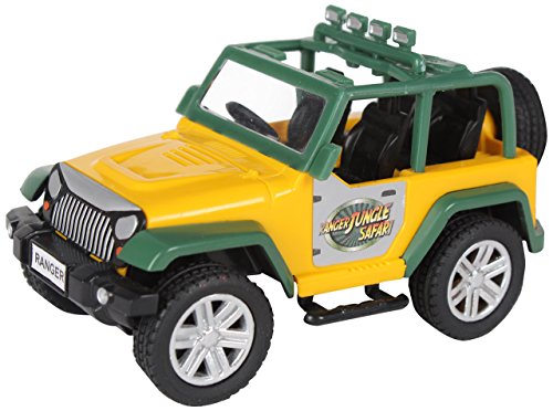 Preview image 1 Product Image for - BC9048900993337 for Multicolour Safari Car - 1 Pull Back Vehicle for Kids