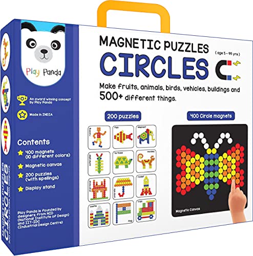 Preview image 1 Product Image for - BC9048950899001 for Fun Magnetic Puzzles for Kids - 400 Magnets, 200 Puzzles, Display Stand