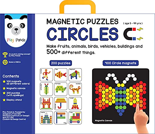 Preview image 2 Product Image for - BC9048950899001 for Fun Magnetic Puzzles for Kids - 400 Magnets, 200 Puzzles, Display Stand