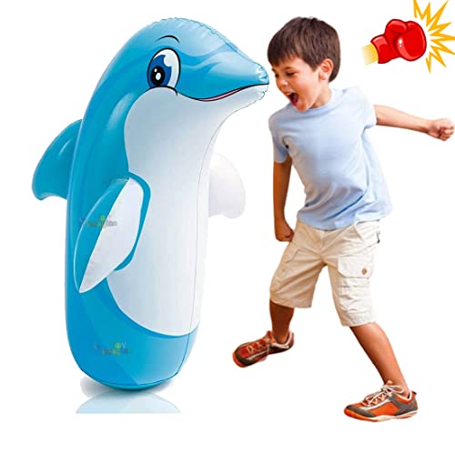 Preview image 1 Product Image for - BC9048964366649 for Fun Inflatable Dolphin Toy for Toddlers - Great for Playtime!