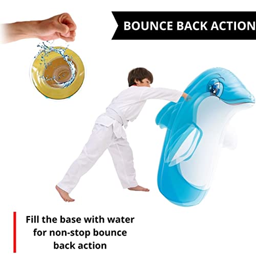 6th product image for Fun Inflatable Dolphin Toy for Toddlers - Great for Playtime! - BachcheCompany.com