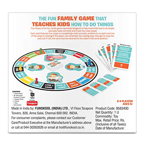 Preview image 3 Product Image for - BC9049070436665 for Simple Family Game for Daily Routine - Funskool Four Steps