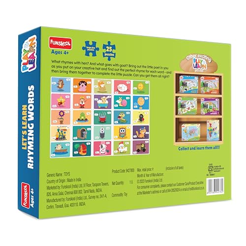 Preview image 2 Product Image for - BC9049089016121 for Funskool Rhyming Words Puzzle for 4+ Year Olds