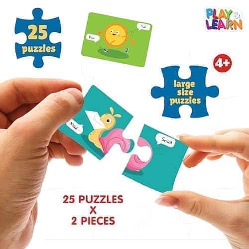 5th product image for Funskool Rhyming Words Puzzle for 4+ Year Olds - BachcheCompany.com