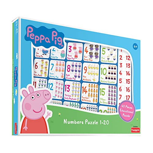 Preview image 1 Product Image for - BC9049092686137 for Funskool Peppa Numbers Puzzle: Educational 60-Piece Toy