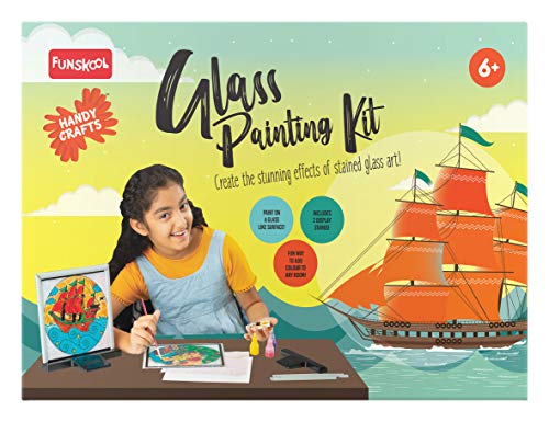2nd product image for Create Your Own Glass Painting Kit - Funskool Handycrafts - BachcheCompany.com