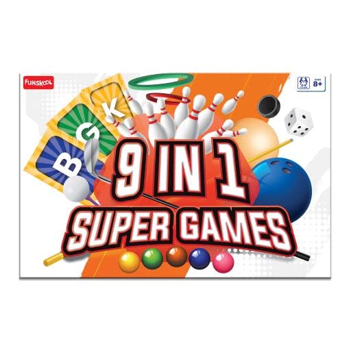 Preview image 1 Product Image for - BC9049168380217 for Ultimate Strategy Fun: Funskool Games Super 9-in-1, Ages 8+
