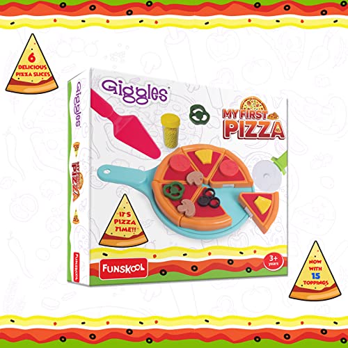 Preview image 1 Product Image for - BC9049177162041 for Funskool Giggles My First Pizza Toy Set - 15 Toppings for Kids