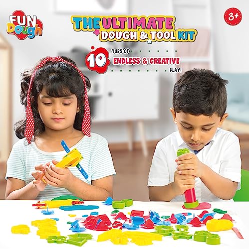 Preview image 5 Product Image for - BC9049219662137 for Funskool Playset Ultimate Dough Kit - 64-Piece Multicolour Toy