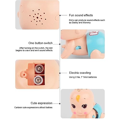 3rd product image for Electric Crawling Baby Musical Toy for Newborn - BachcheCompany.com