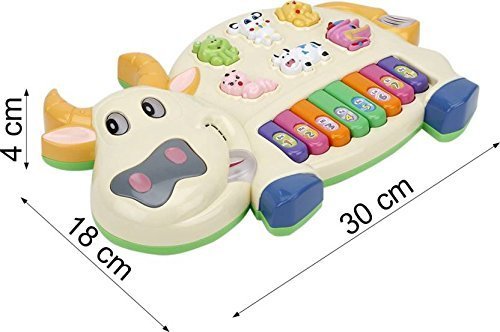 Preview image 4 Product Image for - BC9053378773305 for Cow Piano: Musical Fun for Kids - 3 Modes, Flashing Lights and Animal Sounds