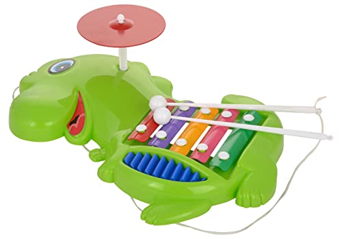 Preview image 2 Product Image for - BC9054799626553 for 2-in-1 Musical Toy for Kids | Xylophone and Shape Sorter Dinosaur