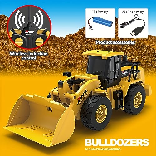 Preview image 4 Product Image for - BC9054854218041 for Remote Control Bulldozer Truck with Lights and Sound