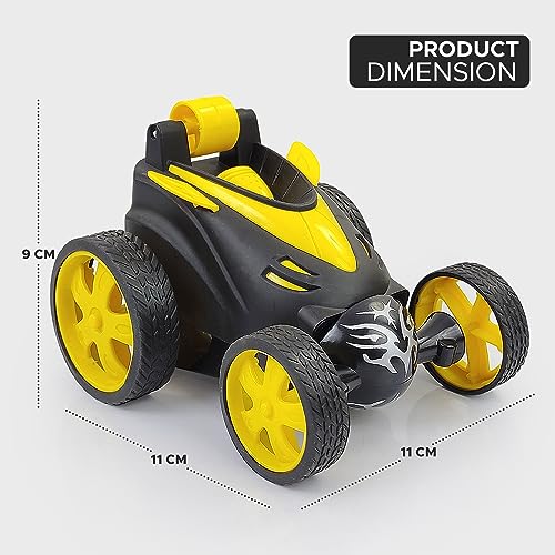5th product image for 360° RC Stunt Car - Yellow | Kids' Electric Race Toy - BachcheCompany.com