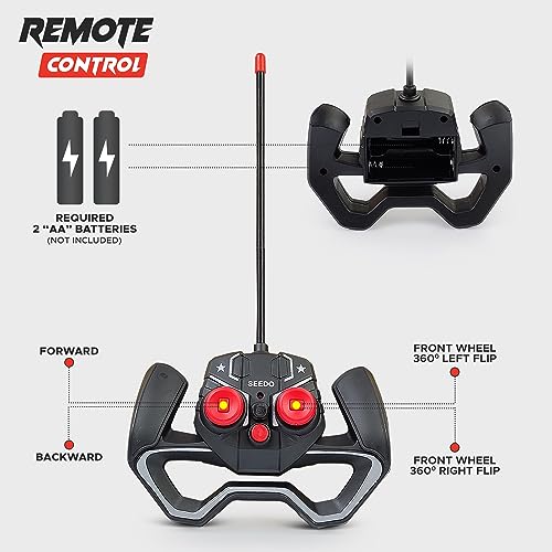 7th product image for 360° RC Stunt Car - Yellow | Kids' Electric Race Toy - BachcheCompany.com