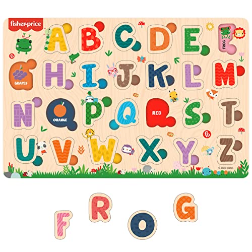 Preview image 1 Product Image for - BC9055342625081 for Wooden Alphabet Puzzle Toy for Kids | Educational Pre-School Game