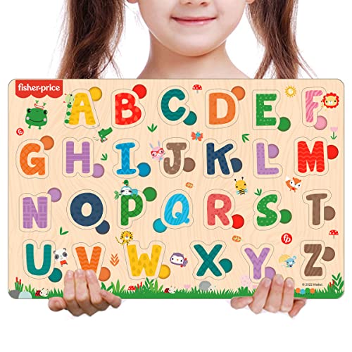Preview image 6 Product Image for - BC9055342625081 for Wooden Alphabet Puzzle Toy for Kids | Educational Pre-School Game